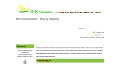 Desktop Screenshot of dkvitamins.com