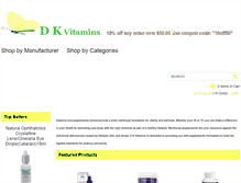 Tablet Screenshot of dkvitamins.com